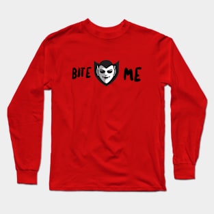 Halloween Vampire Bite Me Long Sleeve T-Shirt